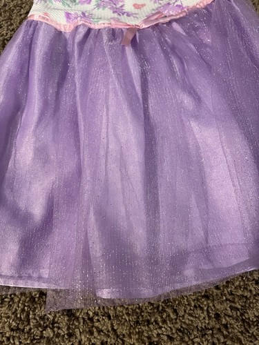 Blueberri Boulevard Girls Size 24 months Purple Floral Dress with Tulle and Coat - Picture 7 of 13