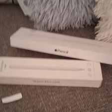 Apple Pencil Stylus White Rigid Plastic Case for Apple iPad Compatible Model