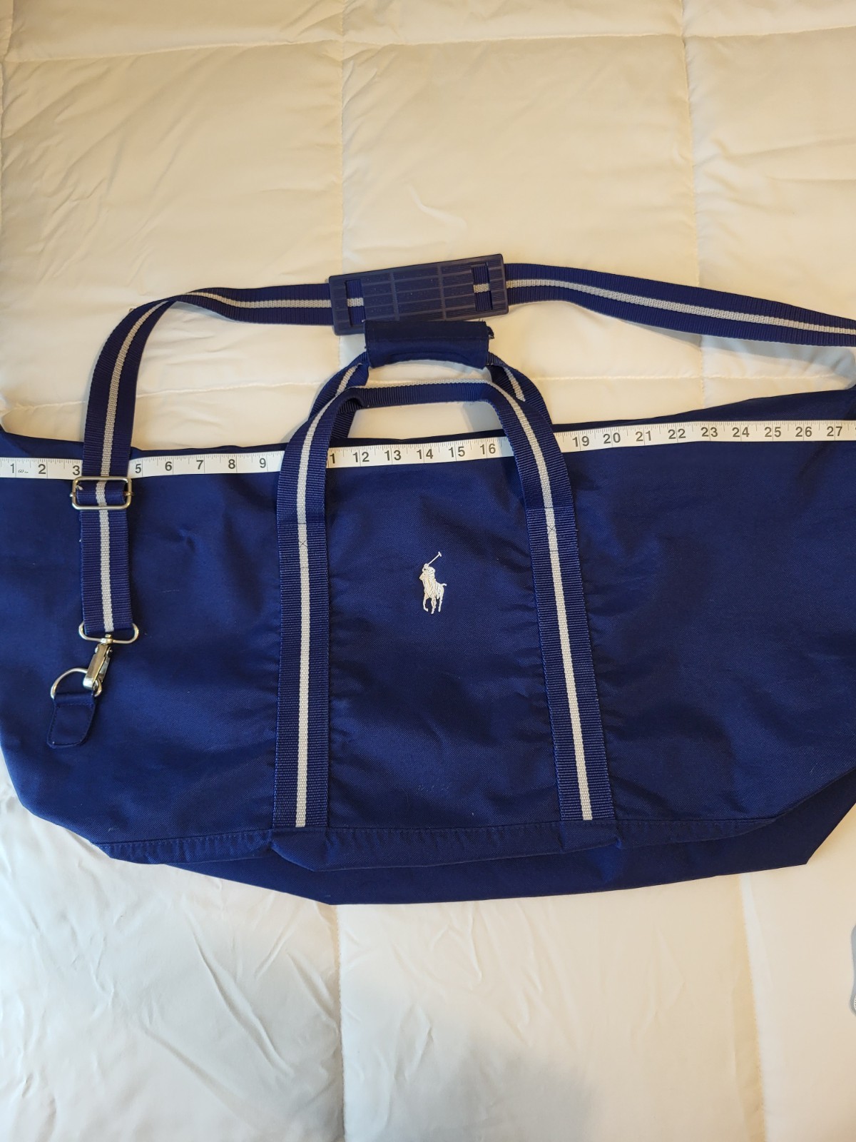 PONY Borsa Polo Vintage anni 90 00 Y2k Ralph Lauren PRL Allenamento Palestra Viaggio Borsa Trasporto