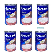 Ancel Grated Coconut 17 OZ (Pack of 6)