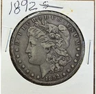 1892 S Morgan Silver Dollar $1 VF Very Fine High Grade