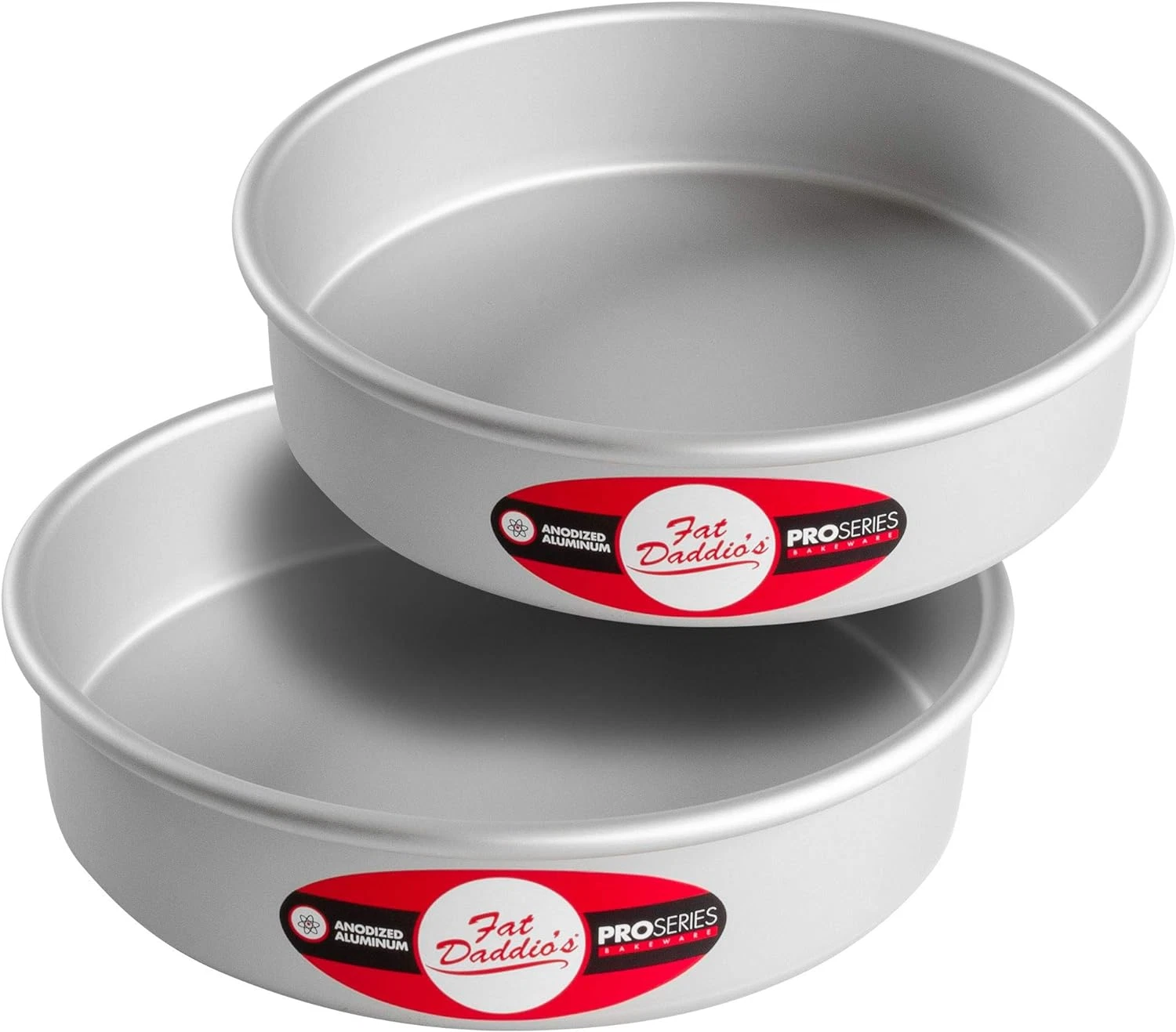 Anodized Aluminum round Cake Pans, 2 Piece Set, 8 X 2 Inch