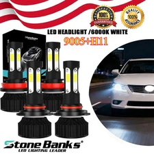 H11 9005 LED Headlight Super Bright Bulbs Kit 8000K White 330000LM High/Low Beam