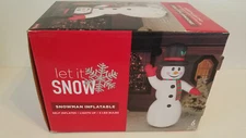 LET IT SNOW SNOWMAN INFLATABLE AIRBLOWN 6 FT SELF INFLATES