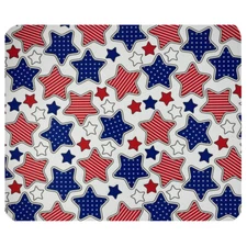 Americana Stars and Stripes Mouse Pad Mat Computer Desk Accessory Office Decor
