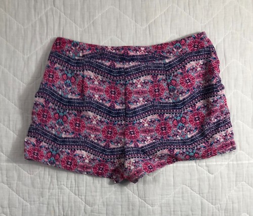 Pink Republic Skort Womens Medium Pink Purple Blue Geometric Short Skirt Juniors - Picture 2 of 14