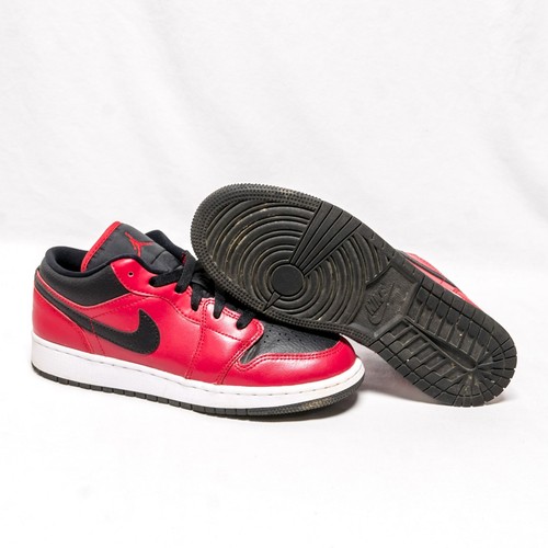 🔥 Nike Air Jordan 1 Low GS 'Reverse Bred' 2021 553560-605 Youth Size 6Y 🔥 - Picture 3 of 13