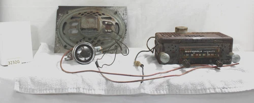 1955 DODGE CORONET RADIO & SPEAKER BRACKET HOLDER (UNTESTED AS IS OR PARTS ONLY)