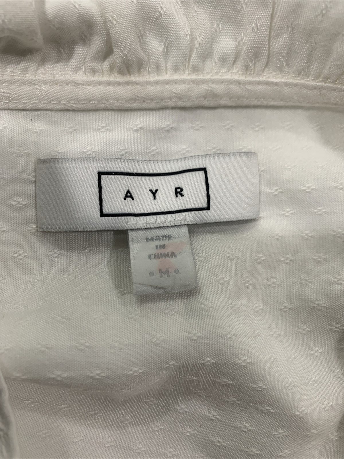 AYR WOMENS WHITE LONG SLEEVE BLOUSE, Size M image 6