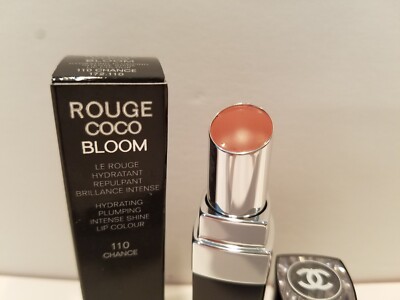 Chanel Rouge Coco Bloom Hydrating Plumping Intense Shine Lipstick #110  Chance