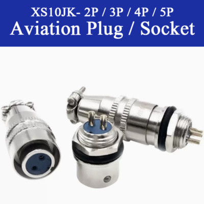 XS10JK 2P~5P Push Self-Locking Micro Connector Hole Dia of 10MM