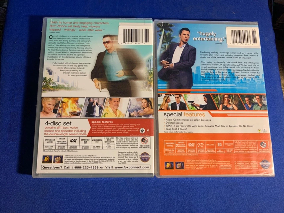 Burn Notice Seasons 1 & 2 (DVD) widescreen…….…..…….NEW & FACTORY SEALED! - Image 2 of 2