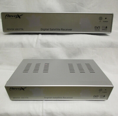 REVOX 100 FTA Digital Satellite Receiver, Netzgerät, Scart Kabel, Fernbedienung,