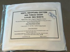 Cleopatra Luxury 600 TC Egyptian Cotton ORGANICALLY GROWN BABY CRIB FITTED sheet