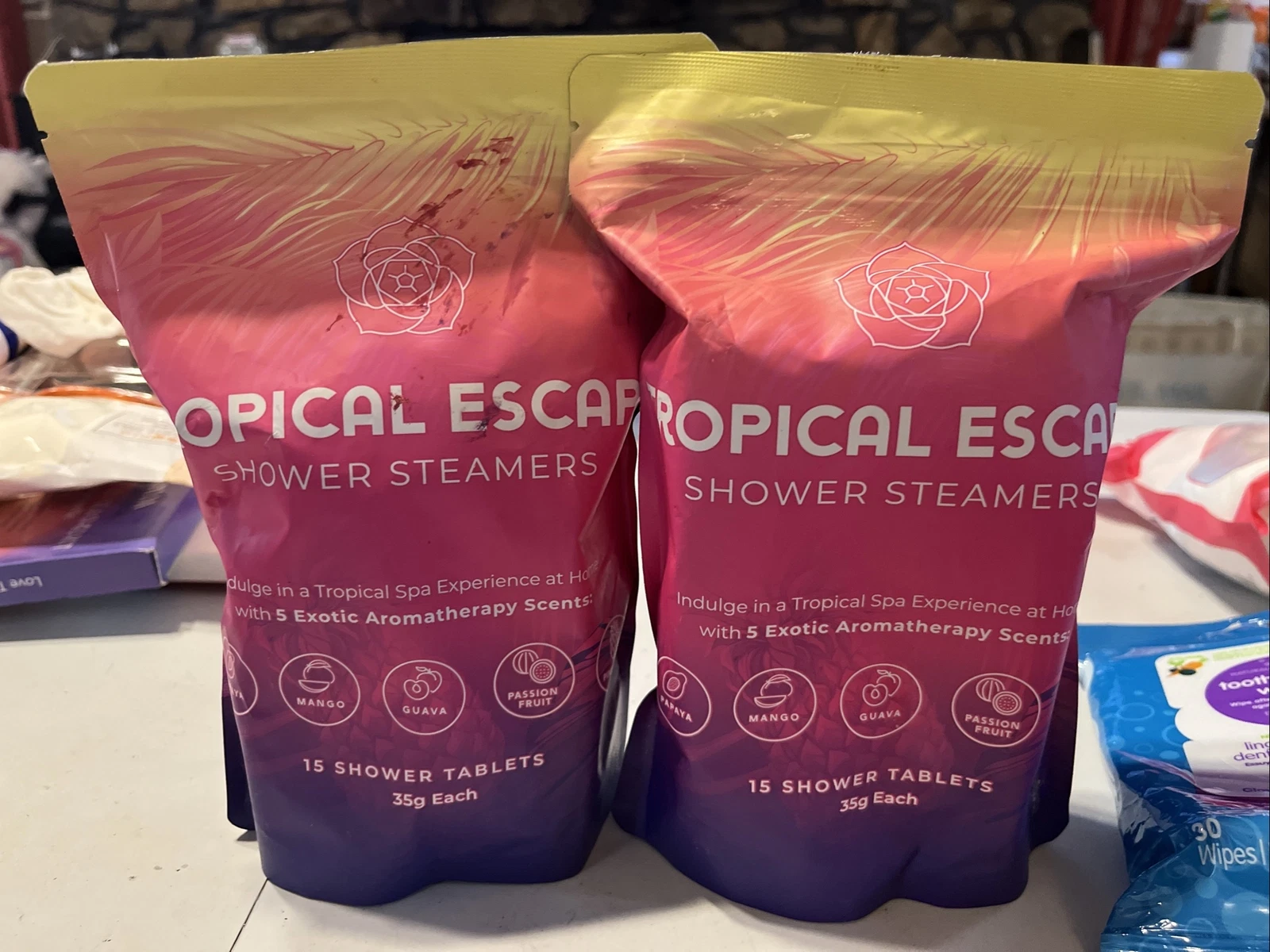 Tropical Escape (2 PK) Shower Steamers 15 Shower Tablets