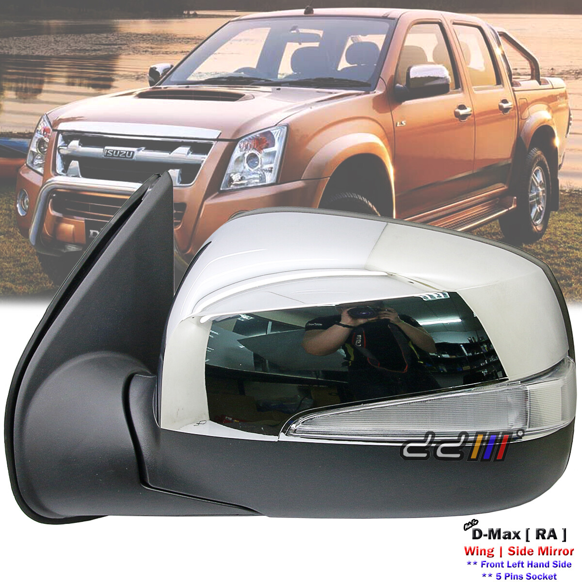 ドテラ DODGE CHALLENGER DOOR MIRROR LEFT (Driver Side) PWR/HTD (W