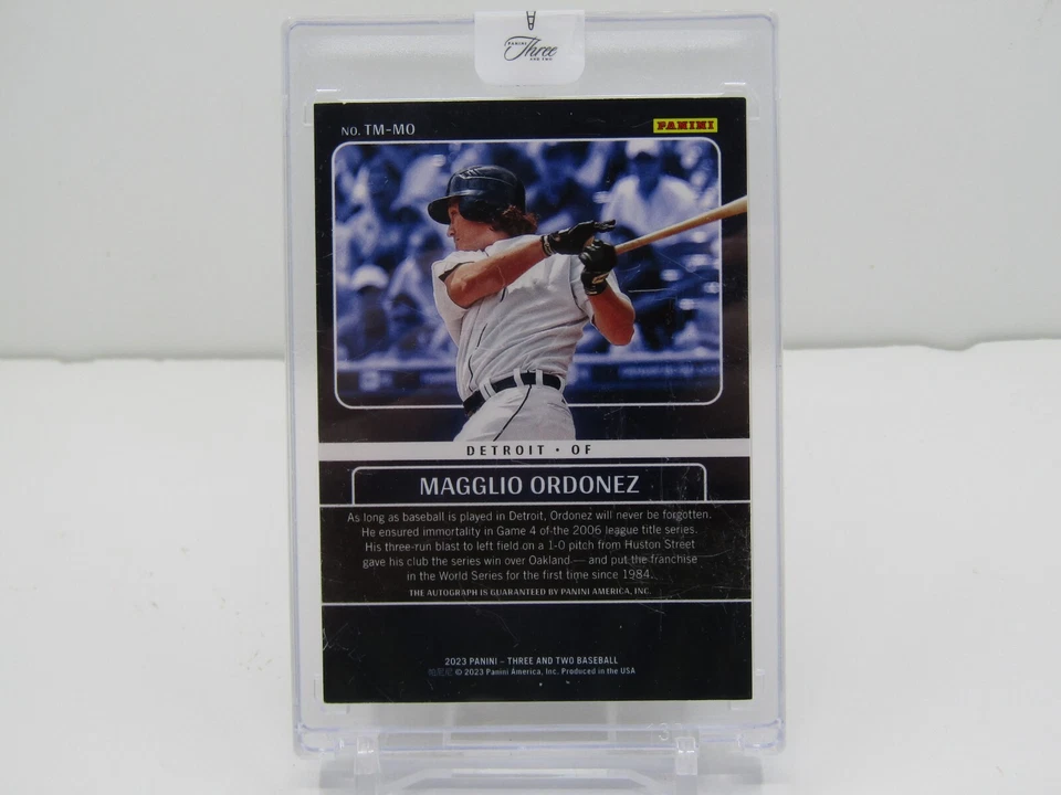 MAGGLIO ORDONEZ 2023 THREE AND TWO ENCASED AUTOGRAPH! #2/3! SSP! DETROIT TIGERS! - Image 2 of 2
