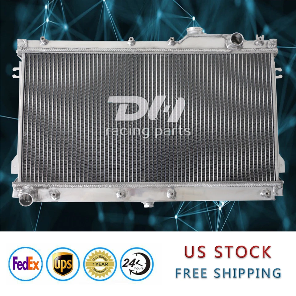 Radiador de carreras de aluminio de 3 filas para Mazda Miata MX5 MX-5 1990-1997 1,6 L 1,8 L L L4 MT Foto 3 de 4
