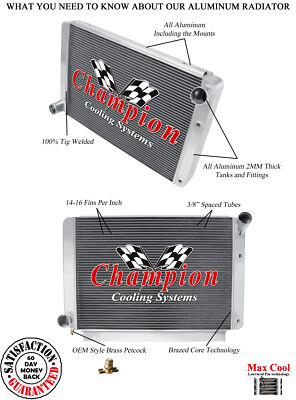 #ad 3 Row Aluminum Champion Radiator for 1958 1959 1960 Ford Thunderbird V8 Engine $255.98