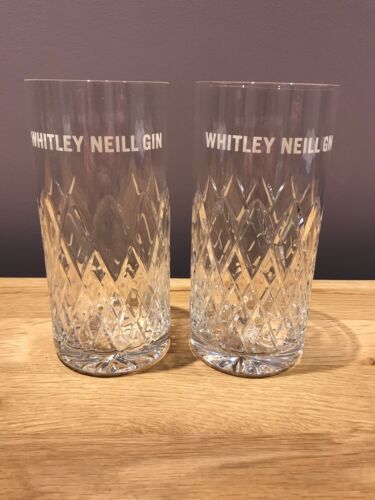 2x Whitley Neill Artesanal Gin Cristal Recto Vidrio Nuevo 2021 - Imagen 1 de 3