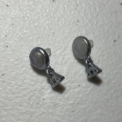 Rainbow Shadow High Doll Luna Madison Twin Silver Iridescent Drop Earrings Set