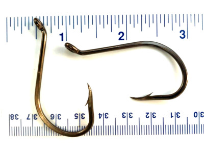 50 VMC 9299BZ 9299 Faultless Bronze Octopus Live Bait Fish Hooks Sz 7/0