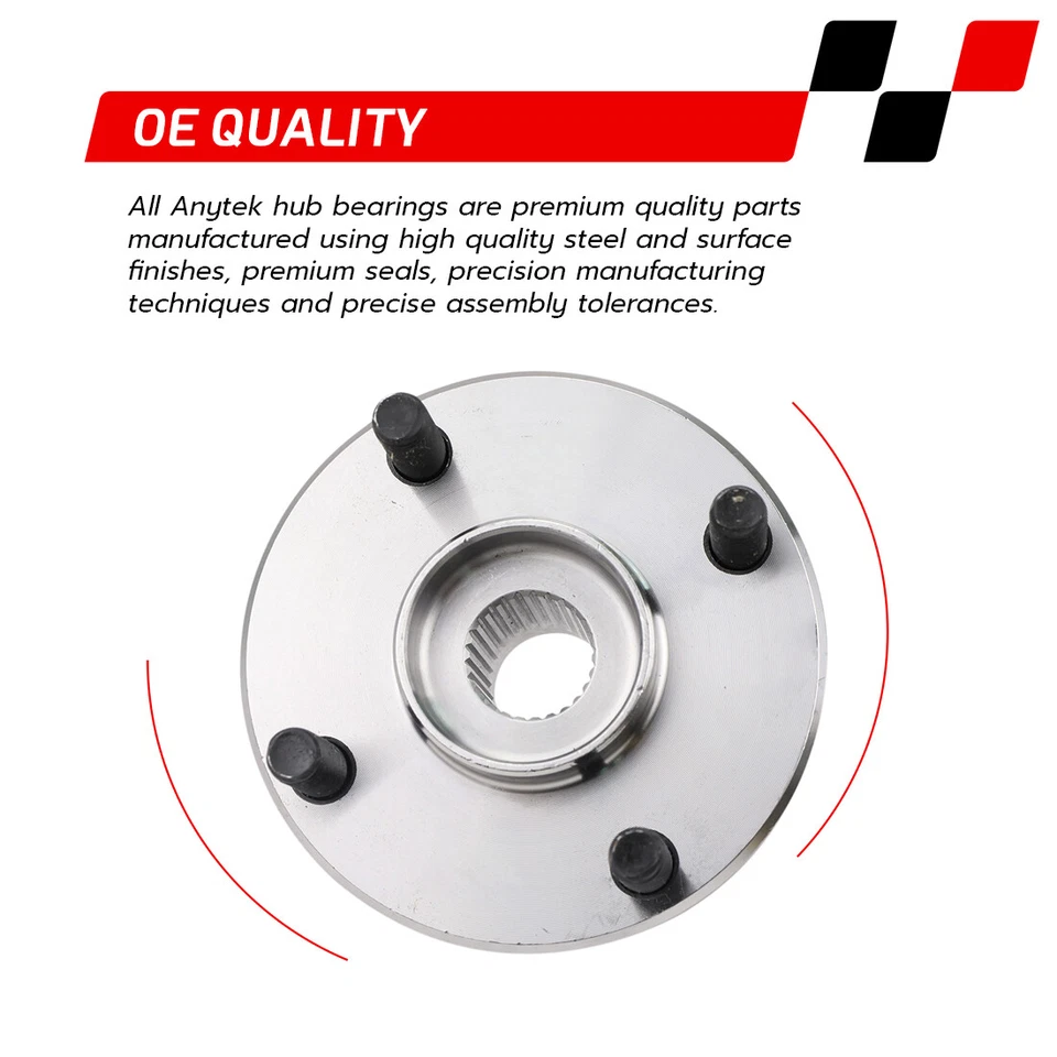 Pair Front Wheel Hub Bearing for 1993-2001 2002 Toyota Corolla Chevy Geo Prizm - Image 3 of 4