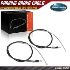 2x Rear Left & Right Parking Brake Cable for Volkswagen Beetle 03-10 Jetta 00-05