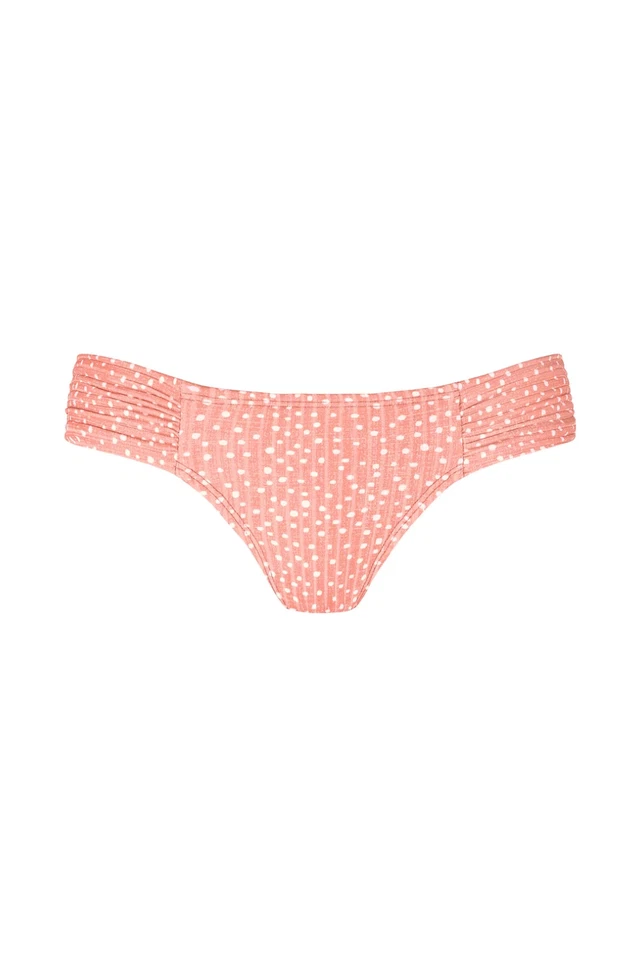 Cueca de biquíni Robin Piccone rosa com aba lateral Ally D1211 tamanho XS - Imagem 4 de 4