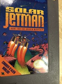 Juego Solar Jetman 1985 NES y funda directa de EE. UU. grabada y marcada, probada