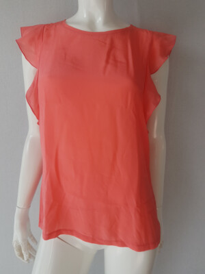 HALLHUBER Top Seide/Baumwolle flamingo Gr.M**NEU