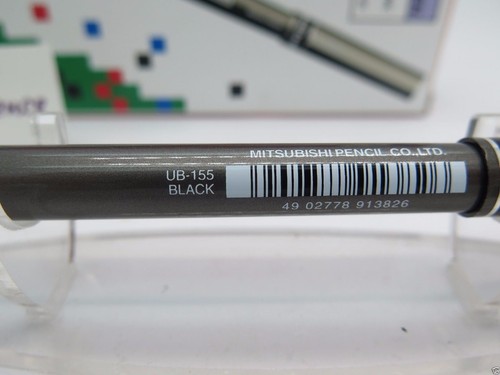 12 x BLACK Uni-ball UB155 Deluxe Eye Micro Pen 0.5mm Capped UB155BK TRACKED - Picture 8 of 8