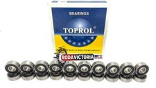 608-2RS Ball Bearing 8x22x7 Two Rubber Sealed Chrome Skateboard 608RS 20 QTY