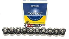 608-2RS Ball Bearing 8x22x7 Two Rubber Sealed Chrome Skateboard 608RS (20 QTY)