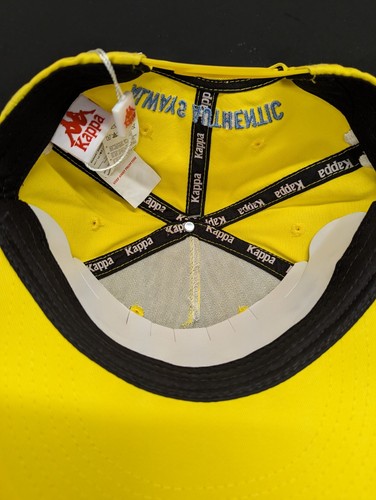 Kappa Graphik Logo Authentic Hat Tornado Snapback Adjustable Cap Yellow - NWT - Picture 6 of 7