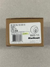  Kwikset Single Cylinder Deadbolt- Satin Chrome 9600-715