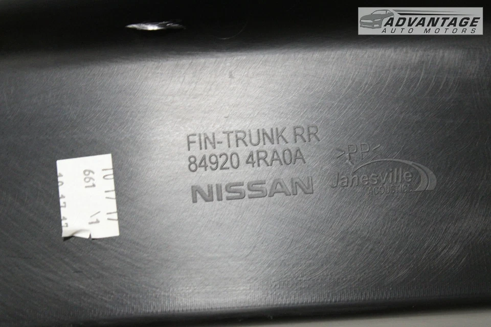 Nissan Máxima 2016-2020 tapa del maletero trasero pestillo umbral rasguño moldura cubierta panel OEM Foto 4 de 4