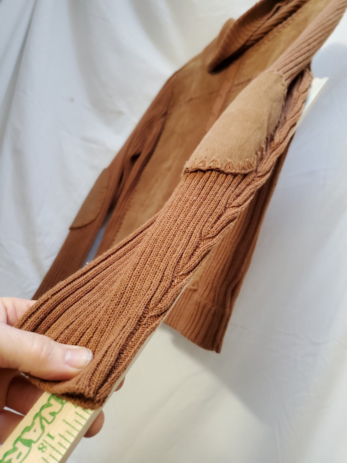 Kitit Leather & Cableknit Pullover Turtleneck Swe… - image 9