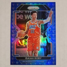 2021-22 Panini Prizm Basketball Isaiah Roby 75th Anniversary Blue Diamond #133