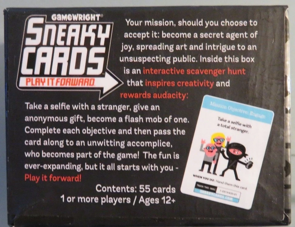 Sneaky Cards Play It Forward Game Wright Interactive Creativity (O1) - Image 2 of 4