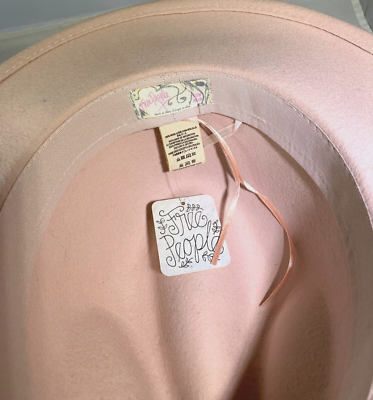 FREE PEOPLE PALE PINK WOOL FEDORA HAT | eBay display picture 1
