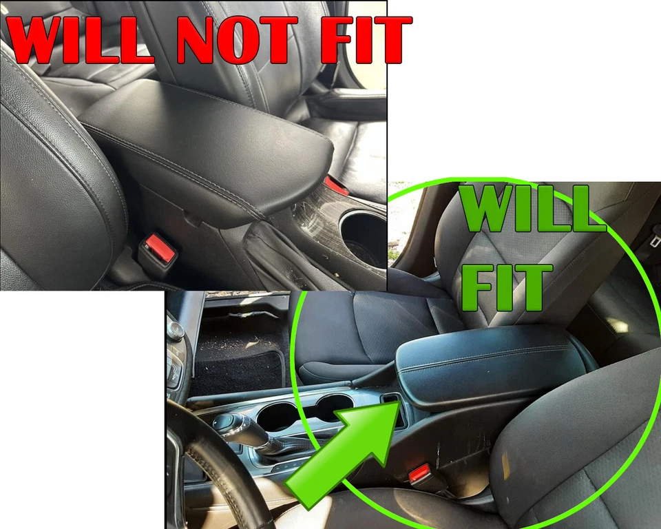 Console central Chevrolet Malibu 2016-2018 conjunto de tampa de apoio de braço de couro preto fabricante de equipamento original - Imagem 2 de 4