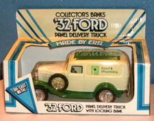 Vintage Ertl 1932 FORD PANEL DELIVERY Die-Cast Truck w/Bank 1/25 NOS 9147