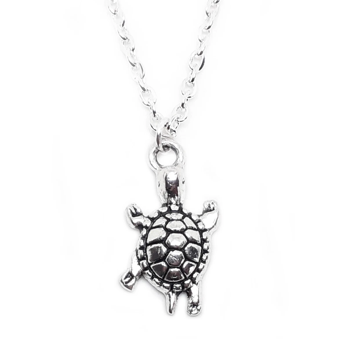 Collana VIKI LYNN Con Ciondolo Tartaruga In Argento Sterling 925 E Opale Sintetico Blu, Lunga 45,7 Cm, Regalo Per Lei - 4