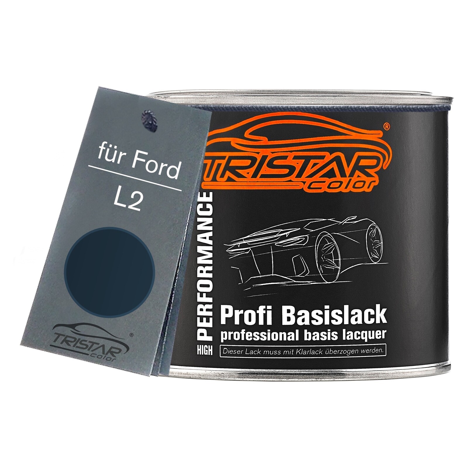 Autolack Dose für Ford L2 True Blue Metallic Navy Blue Metallic 0,5L
