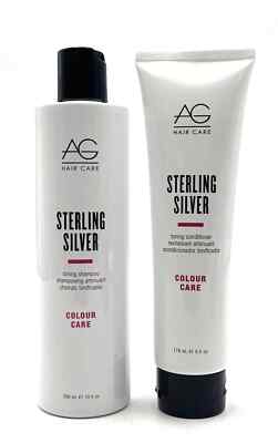 AG Hair Sterling Silver Toning Shampoo 10 oz & Conditioner 6 oz Duo