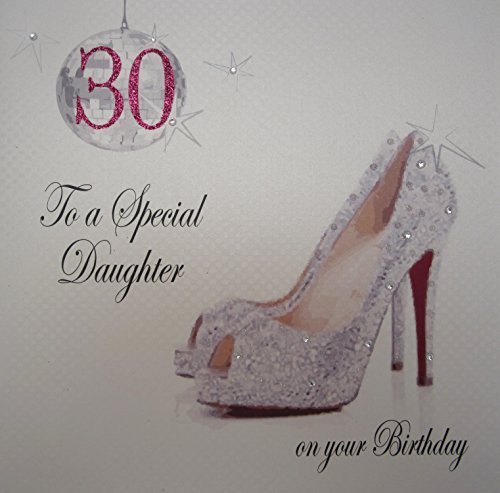 Белые хлопковые открытки для особенной Дочери на Ваш 30-й день рождения, Открытка ручной работы, Которая
