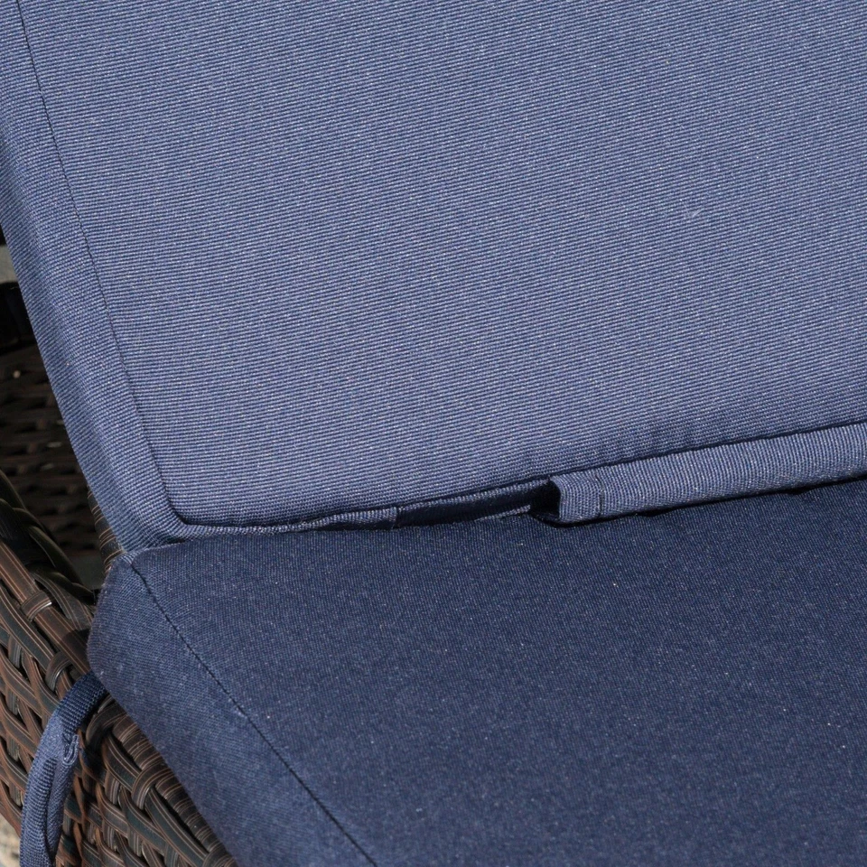 Albany Outdoor Fabric Chaise Lounge Cushions (Set of 2) *CUSHIONS ONLY* - Image 3 of 4