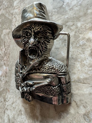 Freddy Krueger Belt Buckle Friday the 13th Officially Licensed Metal Horror - Picture 3 of 7