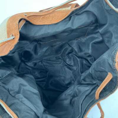 Classic Brown Woven Leather Backpack | Medium Size ELEONORA Woven Leather Backpack | Dark Brown - The Leather Mob main image 3